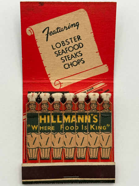 "Hillmann’s" Hartsdale, NY Vintage Feature Matchbook