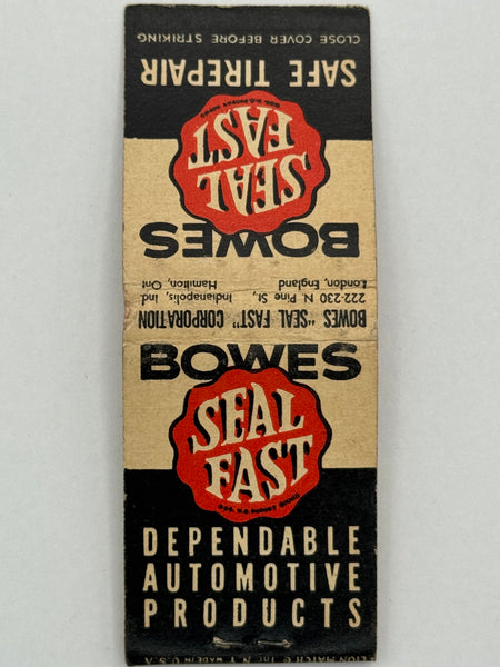 "C.M. Homer / Seal Fast, Bowes" Harrisburg, PA Vintage Feature Matchbook