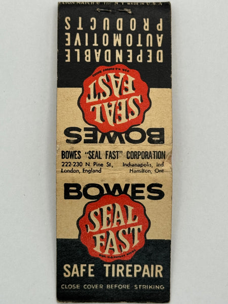 "C.M. Homer / Seal Fast, Bowes" Harrisburg, PA Vintage Feature Matchbook