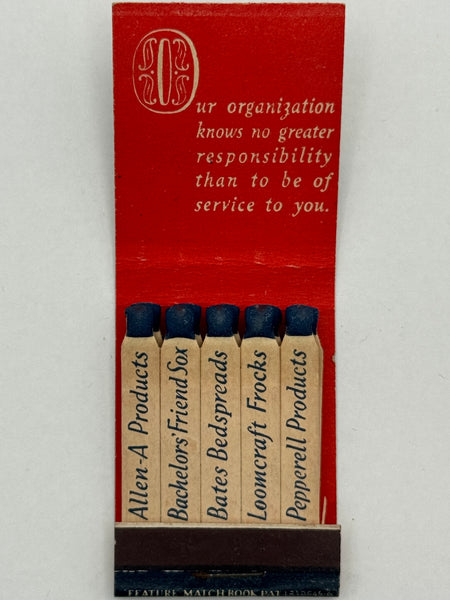 "Fitts Dry Goods Co." Kansas City, MO Vintage Feature Matchbook