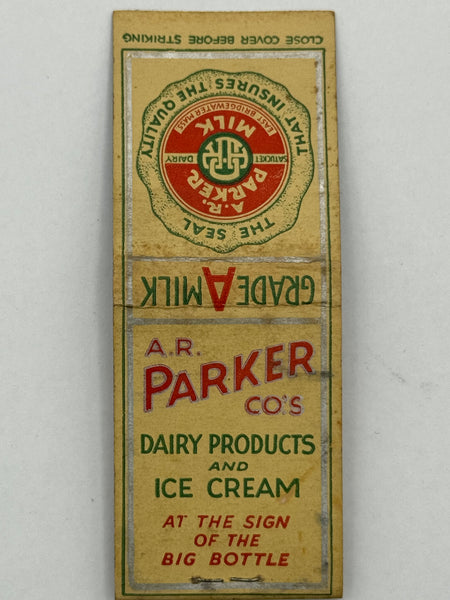 "A.R. Parker Co.’s" Bridgewater, MA Vintage Feature Matchbook