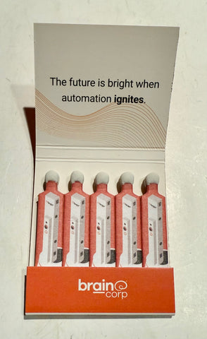"Brain Corp. Robot Autonomy Platform" Retro Feature Matchbook