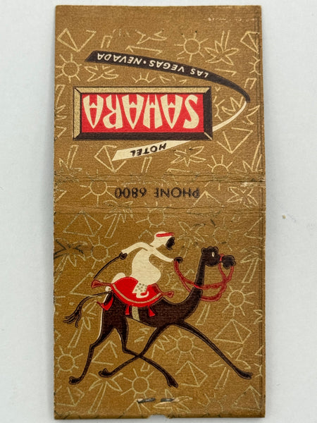 "Hotel Sahara / The Congo Room" Las Vegas, NV Vintage Feature Matchbook