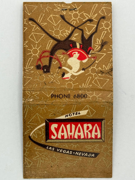 "Hotel Sahara / The Congo Room" Las Vegas, NV Vintage Feature Matchbook