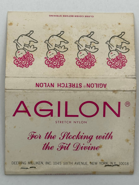 "Agilon Stretch Nylon" Vintage Feature Matchbook