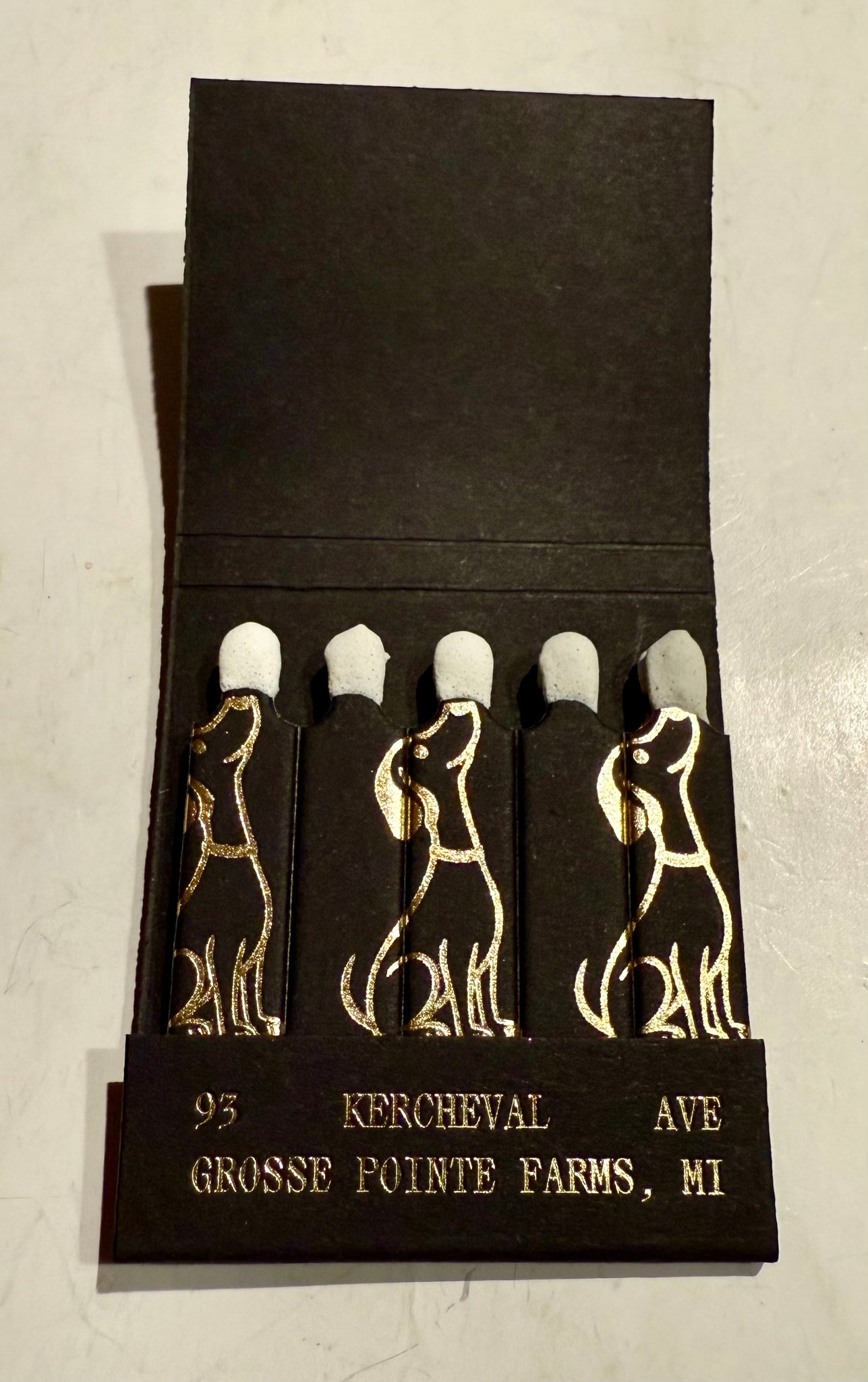 "The Dog House" Grosse Pointe Farms, MI Retro Feature Matchbook