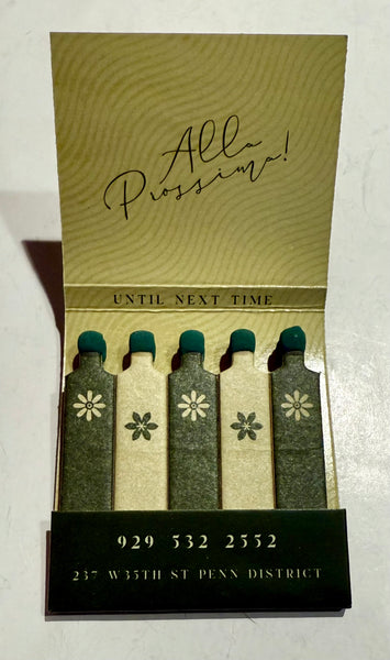 "Alessa" Retro Feature Matchbook