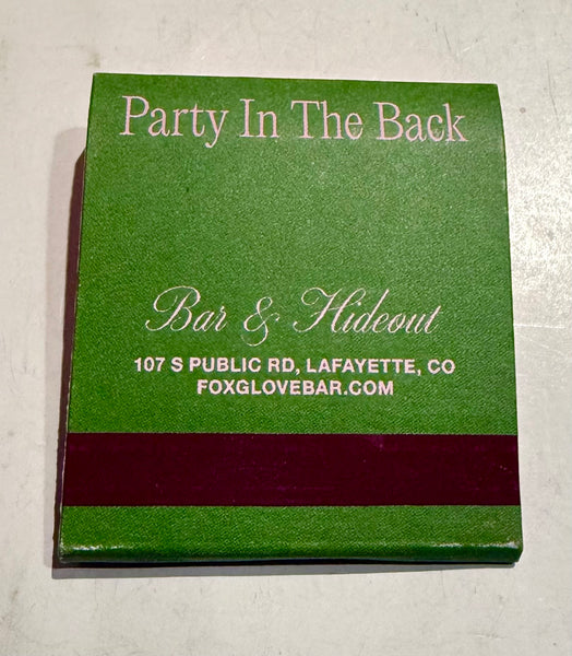 "Foxglove" Retro Feature Matchbook