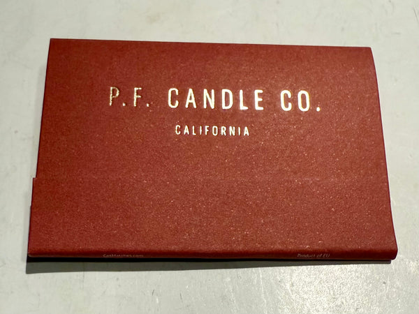 "P.F. Candle Co. California" Retro Feature Matchbook