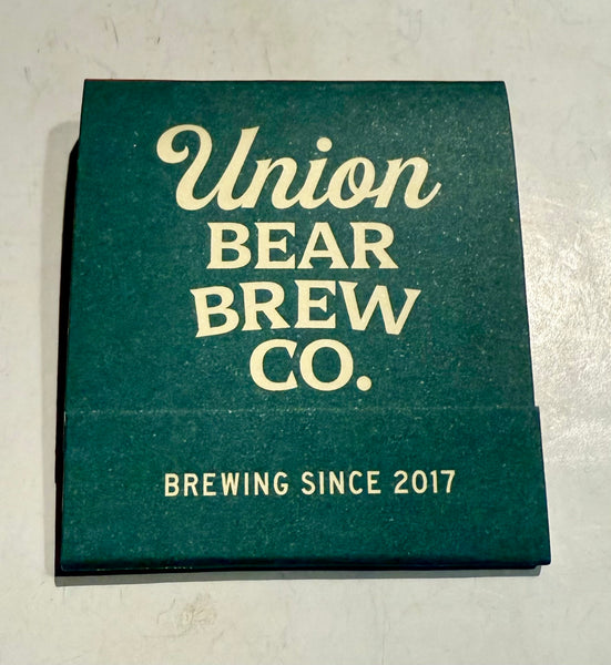 "Union Bear Brew Co." Retro Feature Matchbook