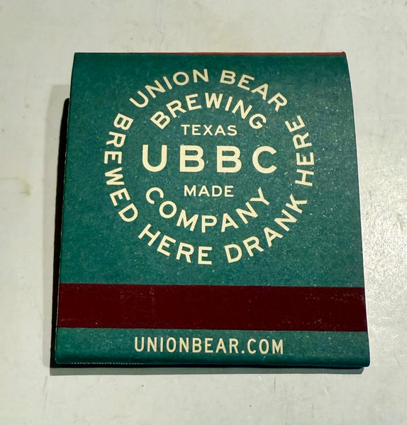 "Union Bear Brew Co." Retro Feature Matchbook