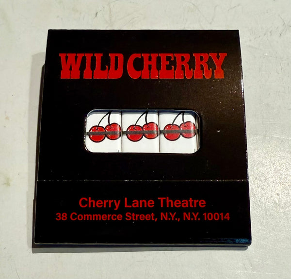 "Wild Cherry" Retro Feature Matchbook with Knot-Hole Cover!