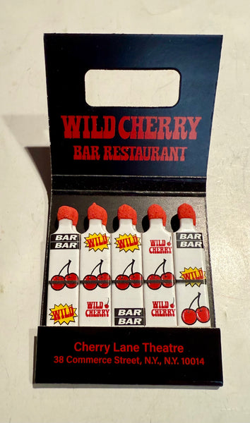 "Wild Cherry" Retro Feature Matchbook with Knot-Hole Cover!