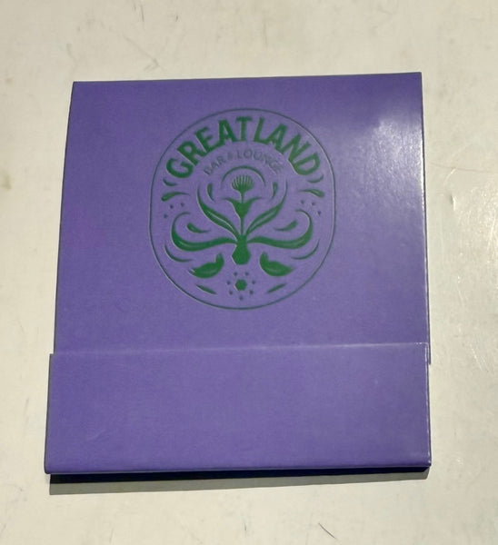 "Greatland" Retro Feature Matchbook