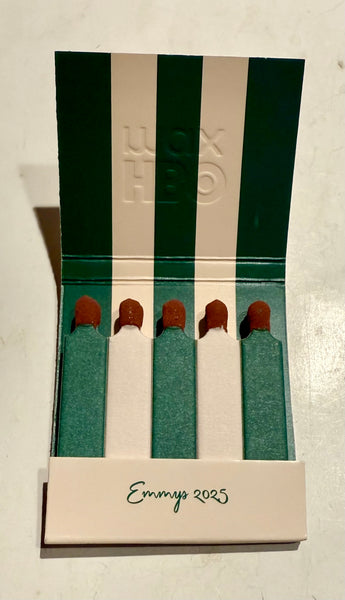"HBO MAX Emmys 2025" Retro Feature Matchbook