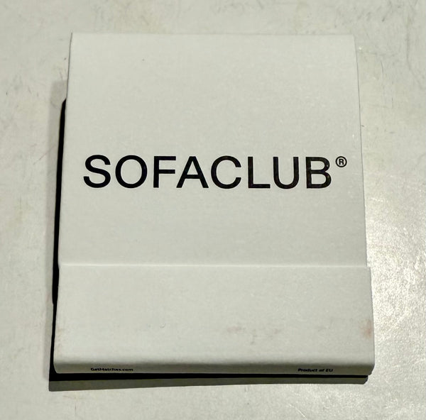 "SOFACLUB" Retro Feature Matchbook