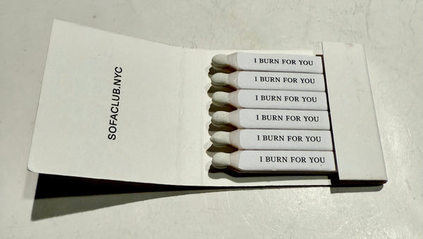 "SOFACLUB" Retro Feature Matchbook