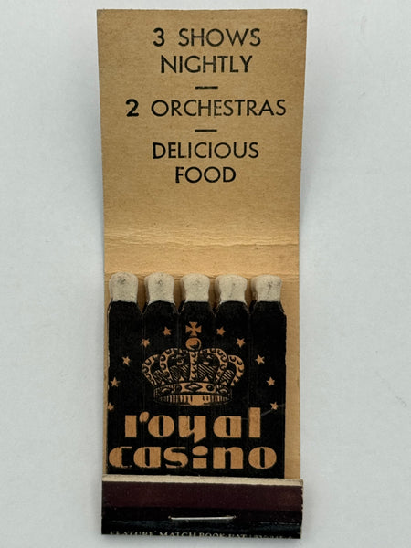 "Royal Casino" New York City, NY Vintage Feature Matchbook