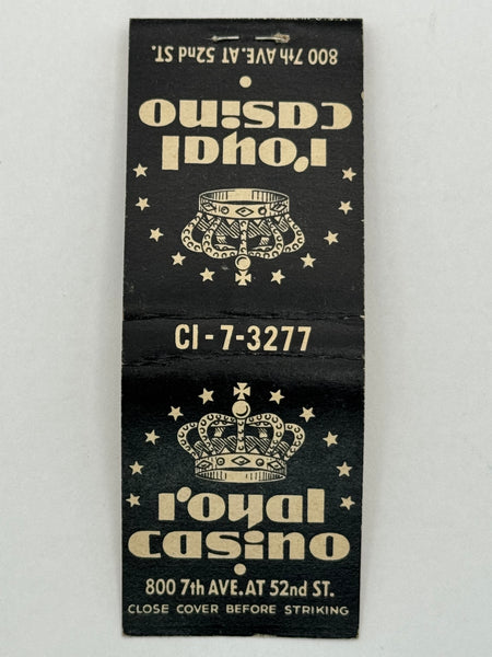 "Royal Casino" New York City, NY Vintage Feature Matchbook