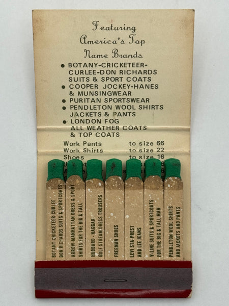 "Frank Lockage" Muskegon, MI Vintage Feature Matchbook