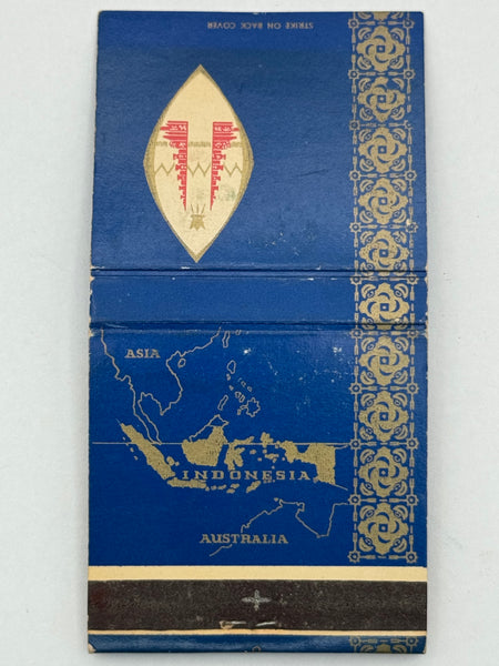 "Indonesian Pavilion" 1965 New York World's Fair Vintage Feature Matchbook