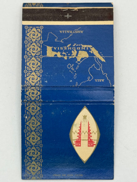 "Indonesian Pavilion" 1965 New York World's Fair Vintage Feature Matchbook