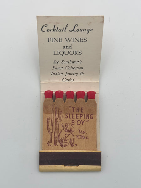 "Old Mexico Shop" Taos, New Mexico Vintage Feature Matchbook