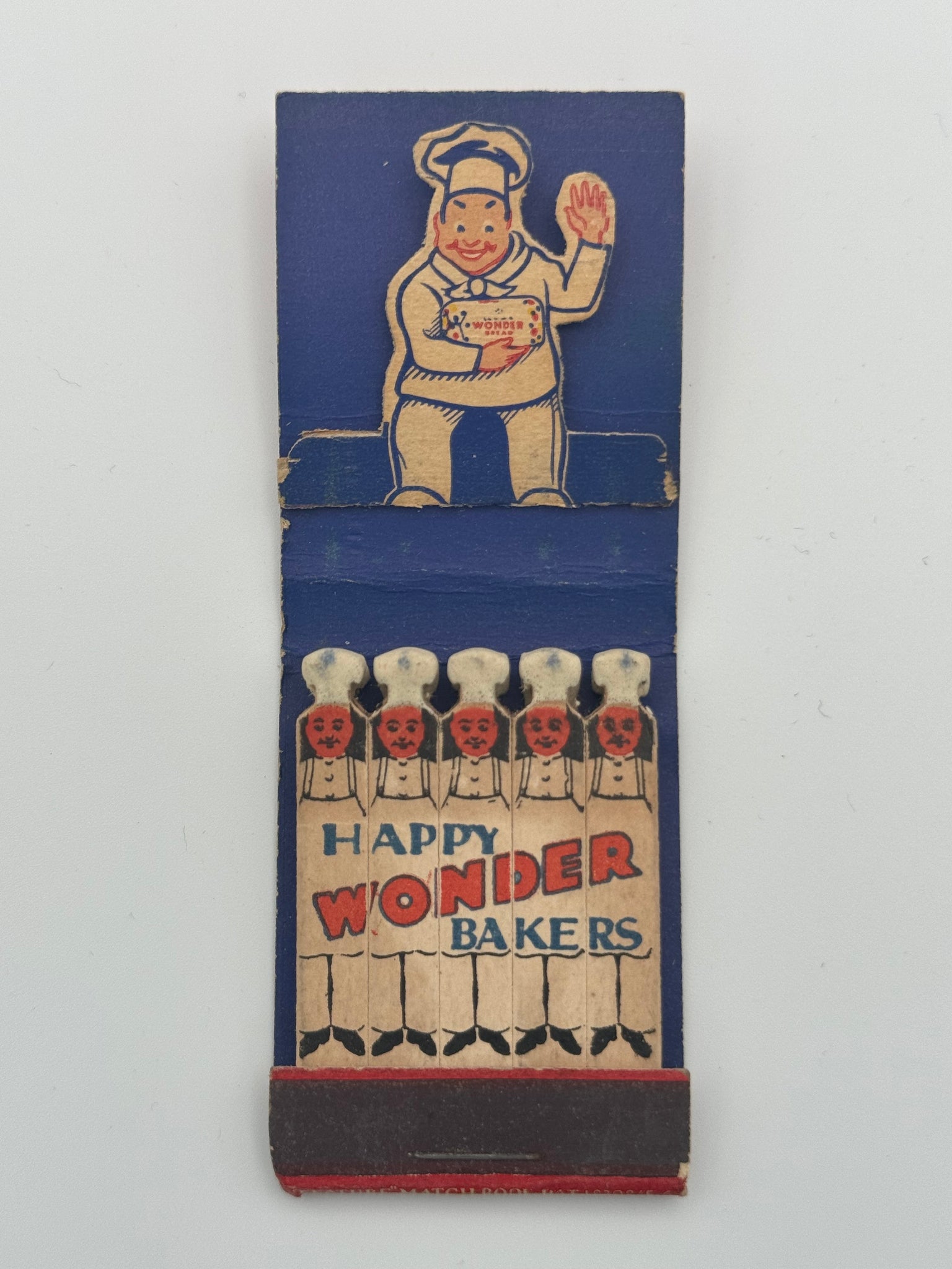"Wonder Bread" Vintage Feature Matchbook w/ POPUP!