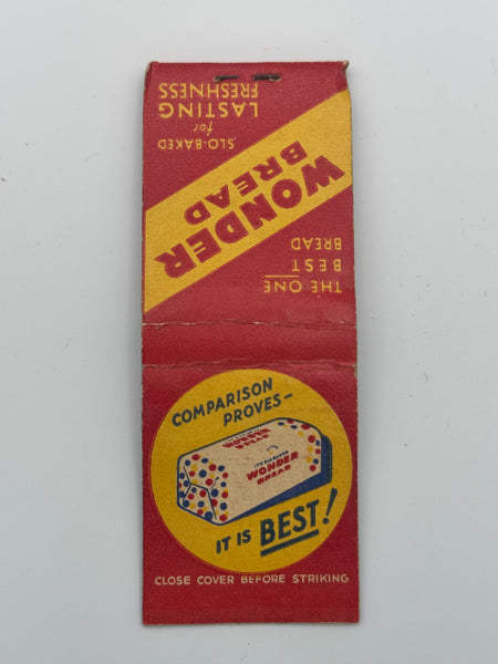 "Wonder Bread" Vintage Feature Matchbook w/ POPUP!