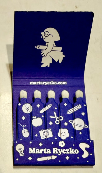 "MartaRyczko.com" Retro Feature Matchbook