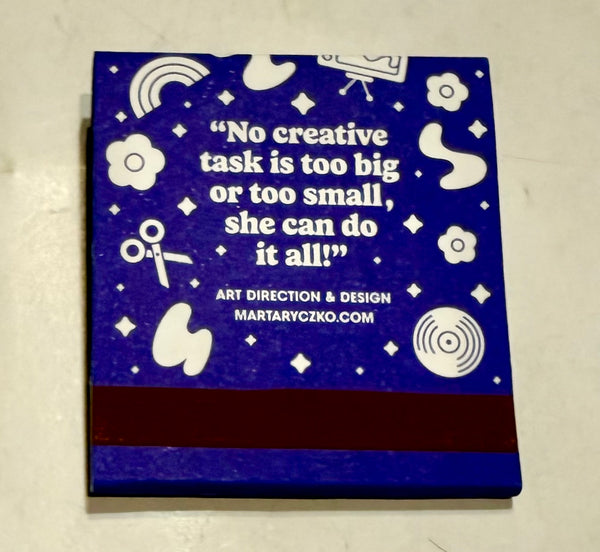 "MartaRyczko.com" Retro Feature Matchbook