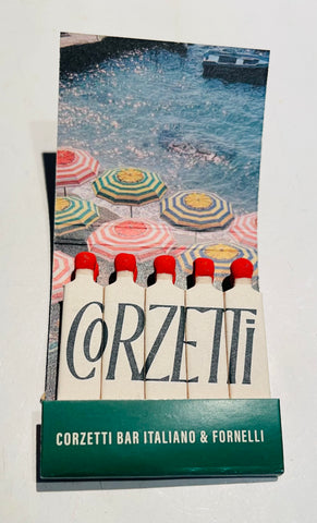 “Corzetti” Retro Feature Matchbook