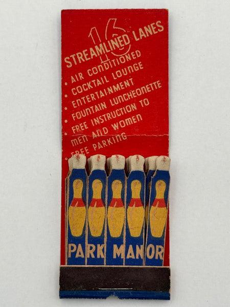 "Park Manor" NYC, NY Vintage Feature Matchbook