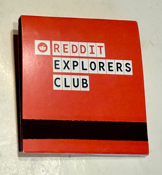 "Reddit Explorers Club" Retro Feature Matchbook