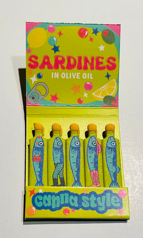 “Canna Style -Sardines” Retro Feature Matchbook