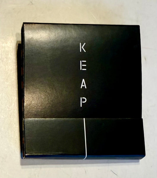 "KEAP CANDLES" 12 Strike Retro Feature Matchbook