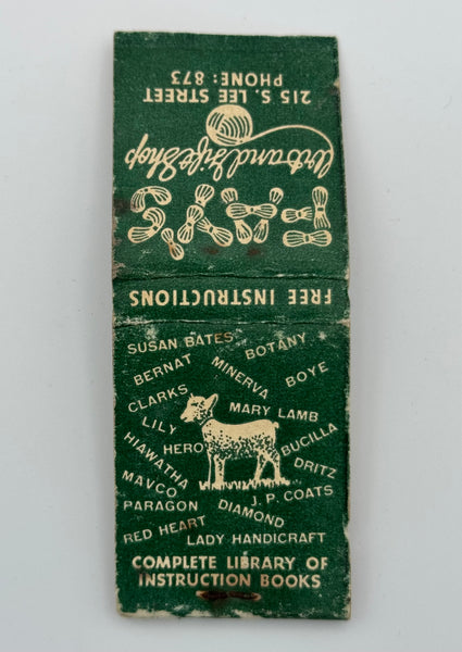"Fay’s Arts and Gift Shop" Cumberland, MD Vintage Feature Matchbook