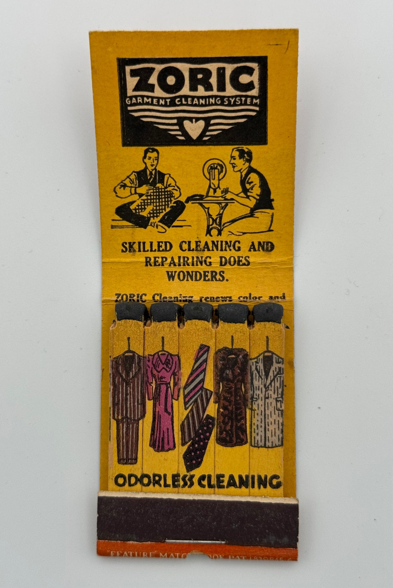 "The New Idea Laundry" Coatesville, PA Vinatge Feature Matchbook