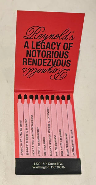 "Reynold's" Giant Retro Feature Matchbook