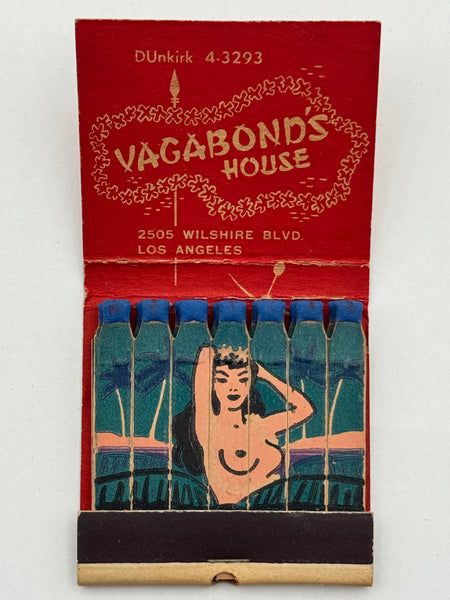 "Vagabond’s House" Los Angeles, CA Vintage Feature Matchbook B