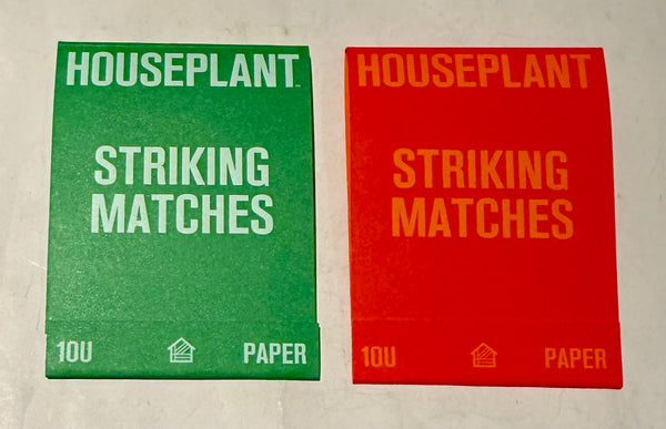 Lot of 2 "Houseplant Striking Matches" Retro Feature Matchbooks
