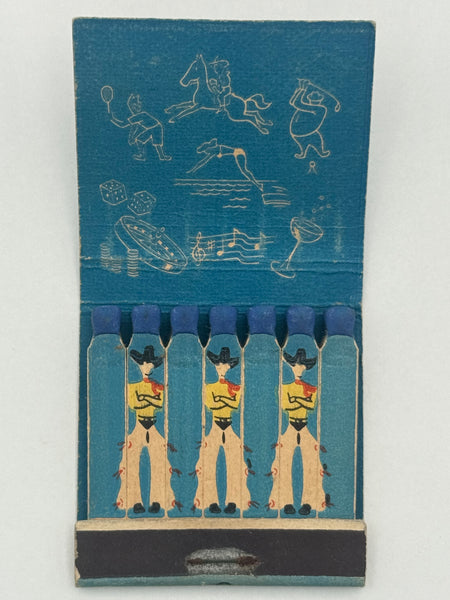 "Hotel El Rancho Vegas" Las Vegas, NV Vintage Feature Matchbook B
