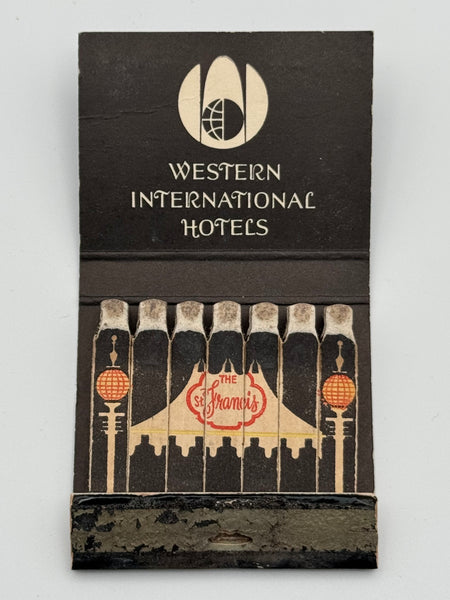 "St Francis Hotel" San Francisco,CA Vintage Feature Matchbook