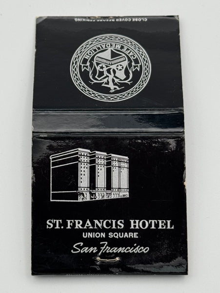 "St Francis Hotel" San Francisco,CA Vintage Feature Matchbook