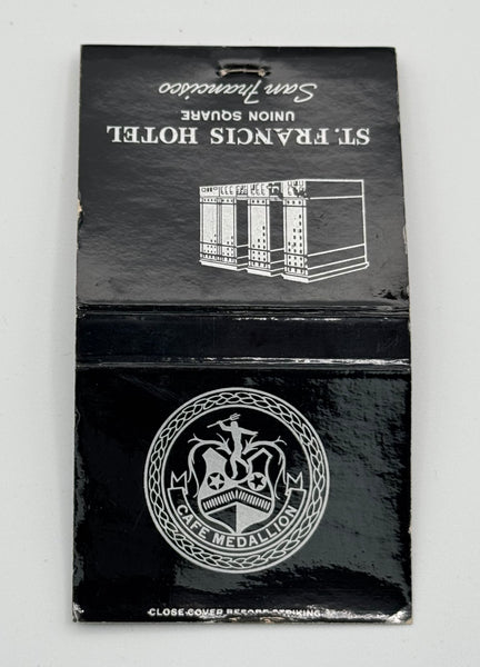 "St Francis Hotel" San Francisco,CA Vintage Feature Matchbook