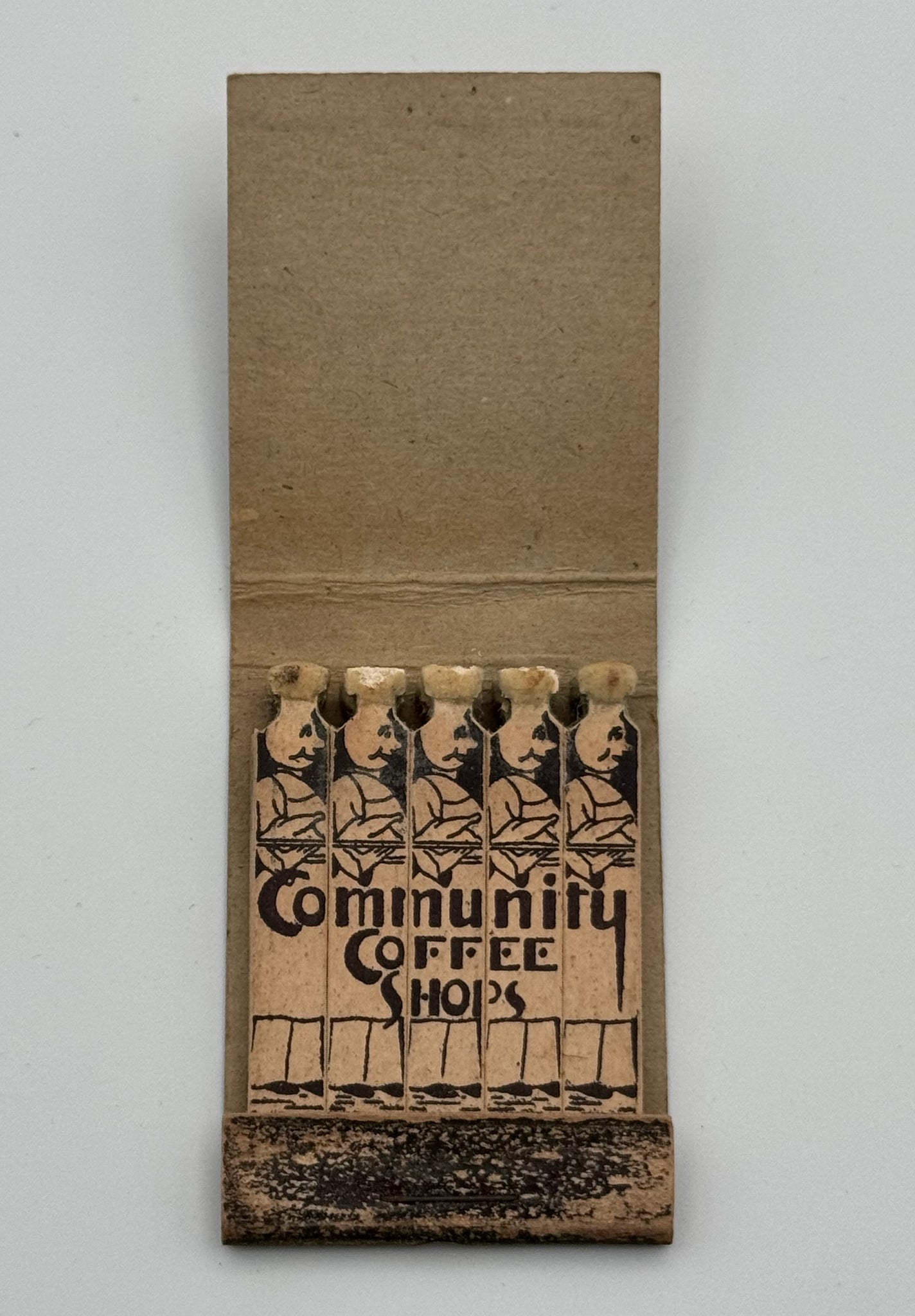 "Community Coffee Shops" Binghamton,NY Vintage Feature Matchbook
