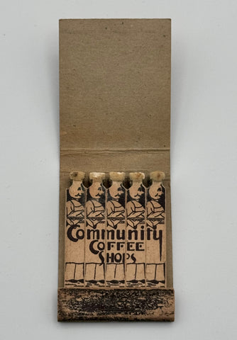 "Community Coffee Shops" Binghamton,NY Vintage Feature Matchbook