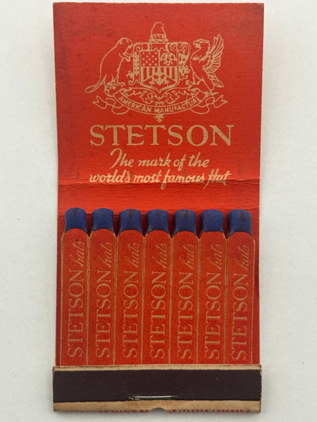 "Charles A. Sullenberger / Stetson" York, PA Vintage Feature Matchbook