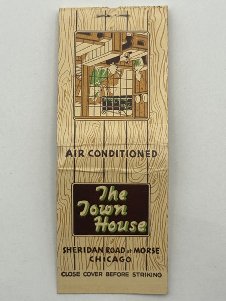 "The Town House" Chicago, IL Vintage Feature Matchbook