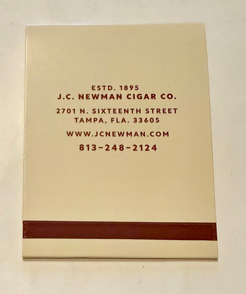"JC Newman Cigar Co. -Relax With a Fine Tampa Cigar" Giant Retro Feature Matchbook